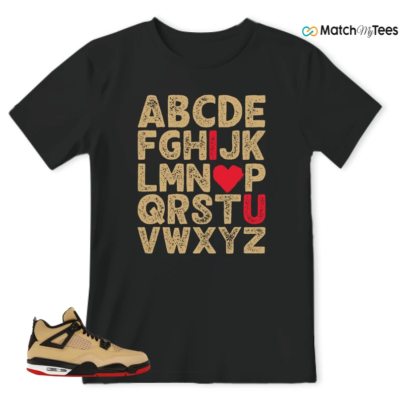 NIKE AIR JORDAN 4 RETRO GS PIZZA SNEAKER Matching Tees t-shirt