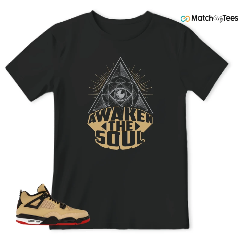 NIKE AIR JORDAN 4 RETRO GS PIZZA SNEAKER Matching Tees t-shirt