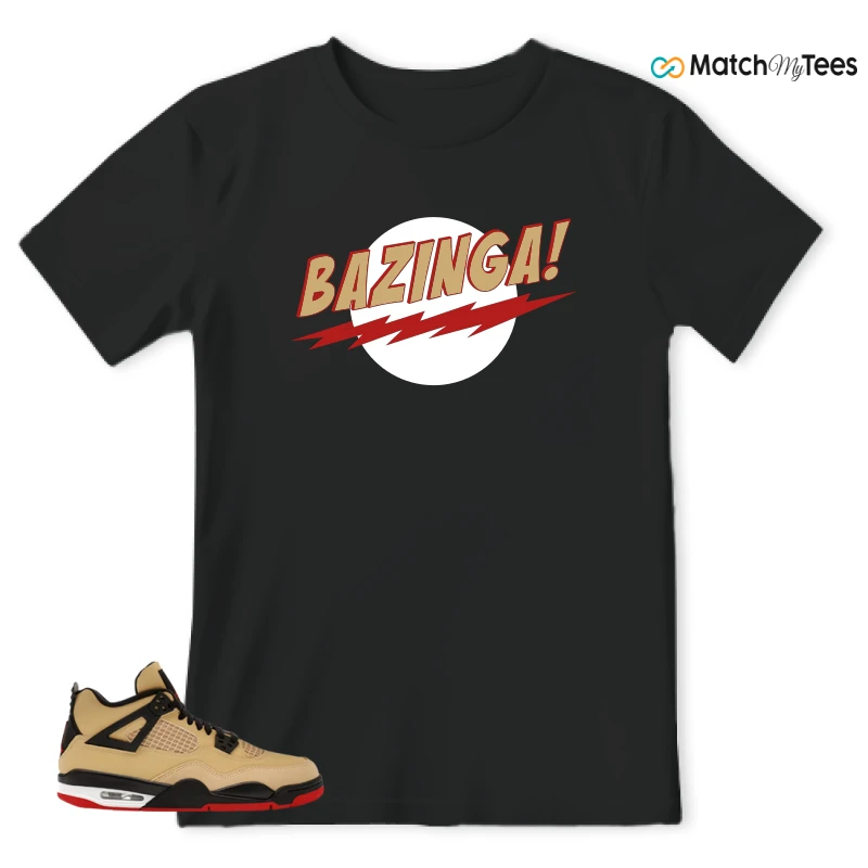 NIKE AIR JORDAN 4 RETRO GS PIZZA SNEAKER Matching Tees t-shirt
