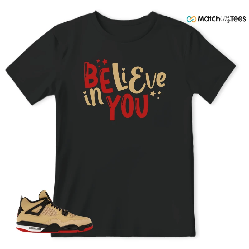 NIKE AIR JORDAN 4 RETRO GS PIZZA SNEAKER Matching Tees t-shirt