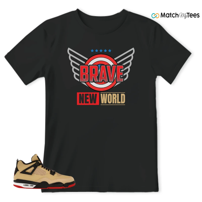 NIKE AIR JORDAN 4 RETRO GS PIZZA SNEAKER Matching Tees t-shirt