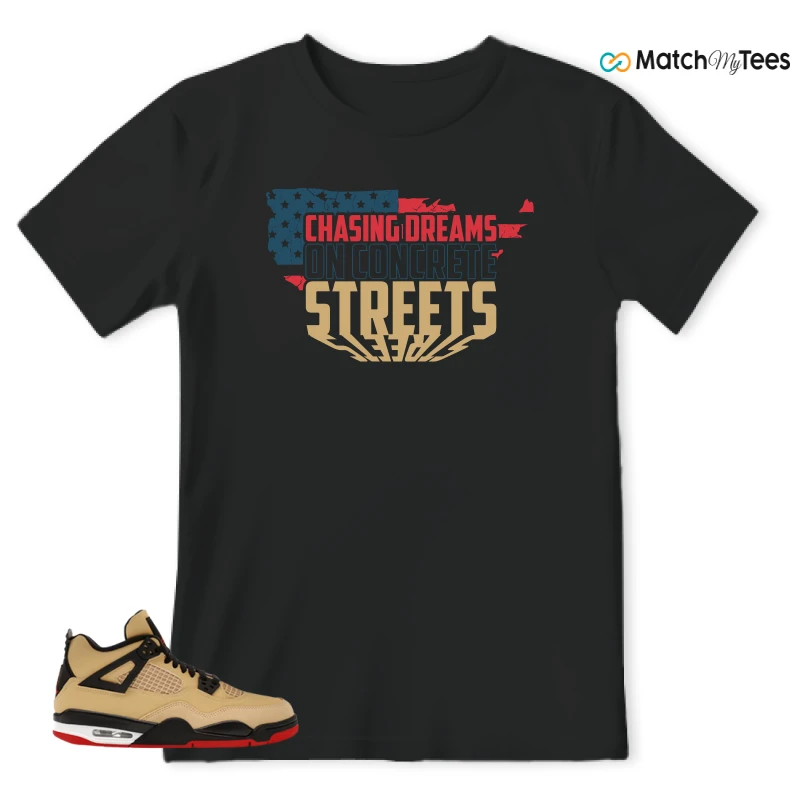 NIKE AIR JORDAN 4 RETRO GS PIZZA SNEAKER Matching Tees t-shirt