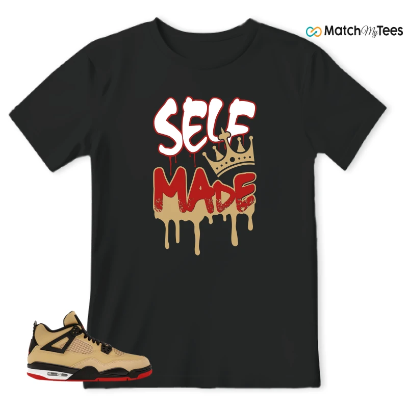 NIKE AIR JORDAN 4 RETRO GS PIZZA SNEAKER Matching Tees t-shirt