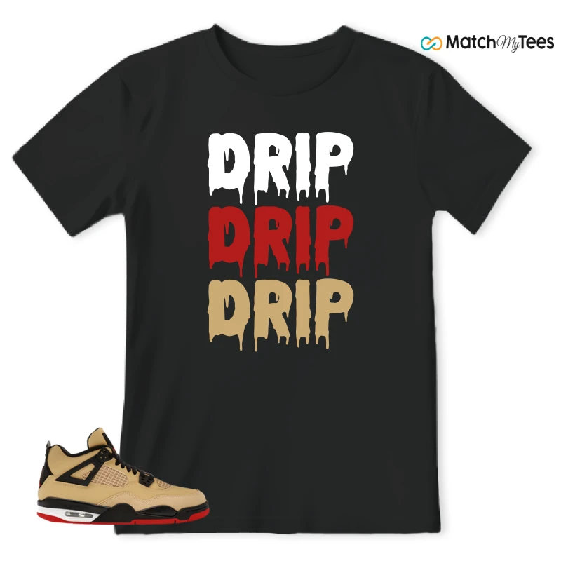 NIKE AIR JORDAN 4 RETRO GS PIZZA SNEAKER Matching Tees t-shirt