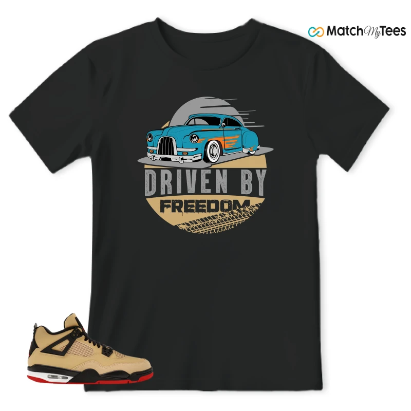 NIKE AIR JORDAN 4 RETRO GS PIZZA SNEAKER Matching Tees t-shirt