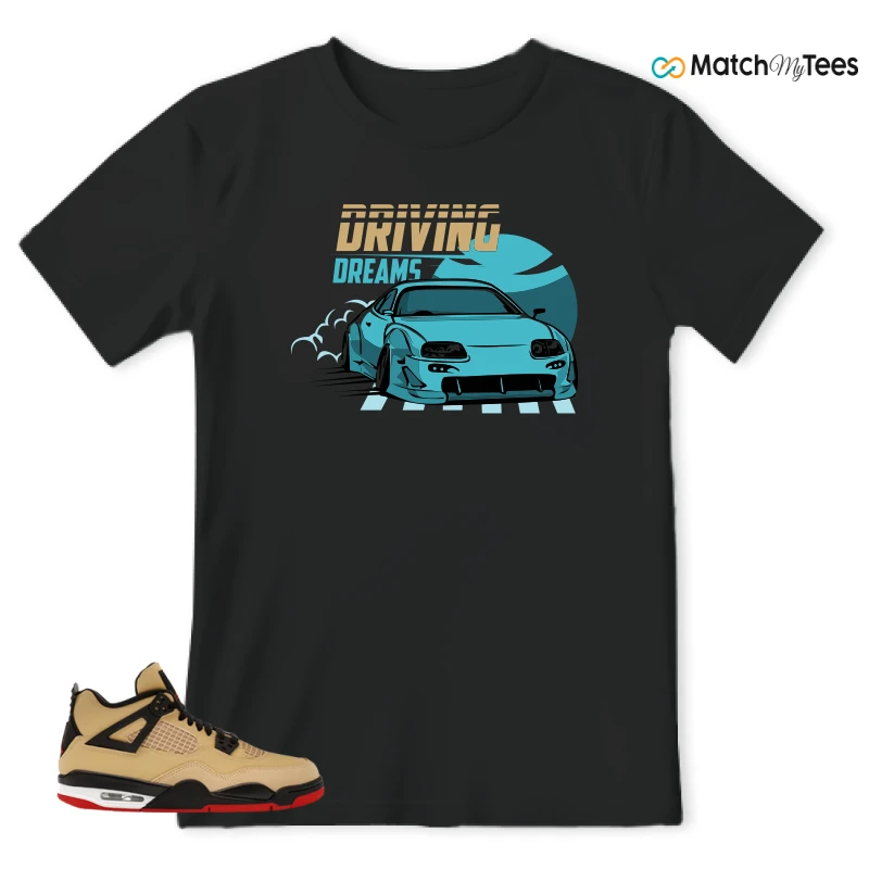 NIKE AIR JORDAN 4 RETRO GS PIZZA SNEAKER Matching Tees t-shirt