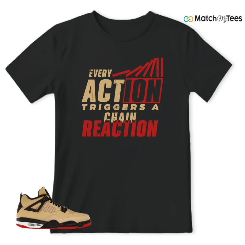 NIKE AIR JORDAN 4 RETRO GS PIZZA SNEAKER Matching Tees t-shirt