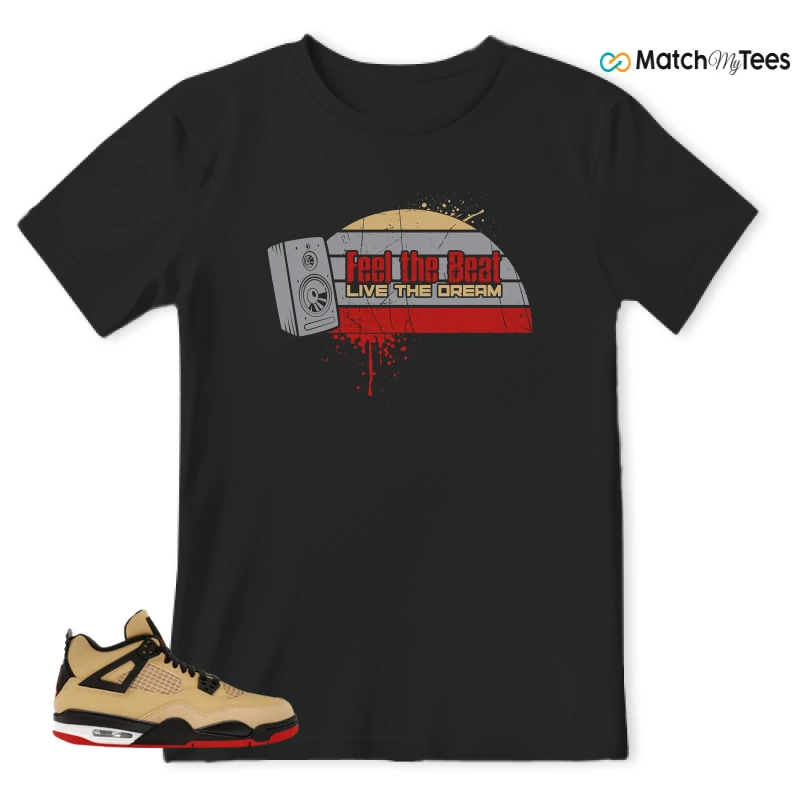 NIKE AIR JORDAN 4 RETRO GS PIZZA SNEAKER Matching Tees t-shirt