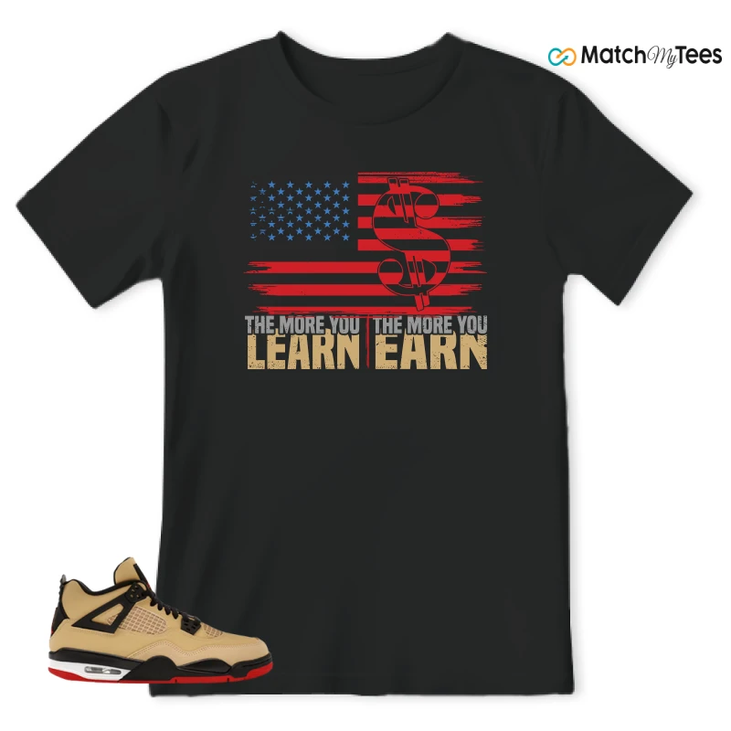 NIKE AIR JORDAN 4 RETRO GS PIZZA SNEAKER Matching Tees t-shirt