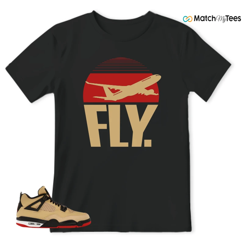 NIKE AIR JORDAN 4 RETRO GS PIZZA SNEAKER Matching Tees t-shirt