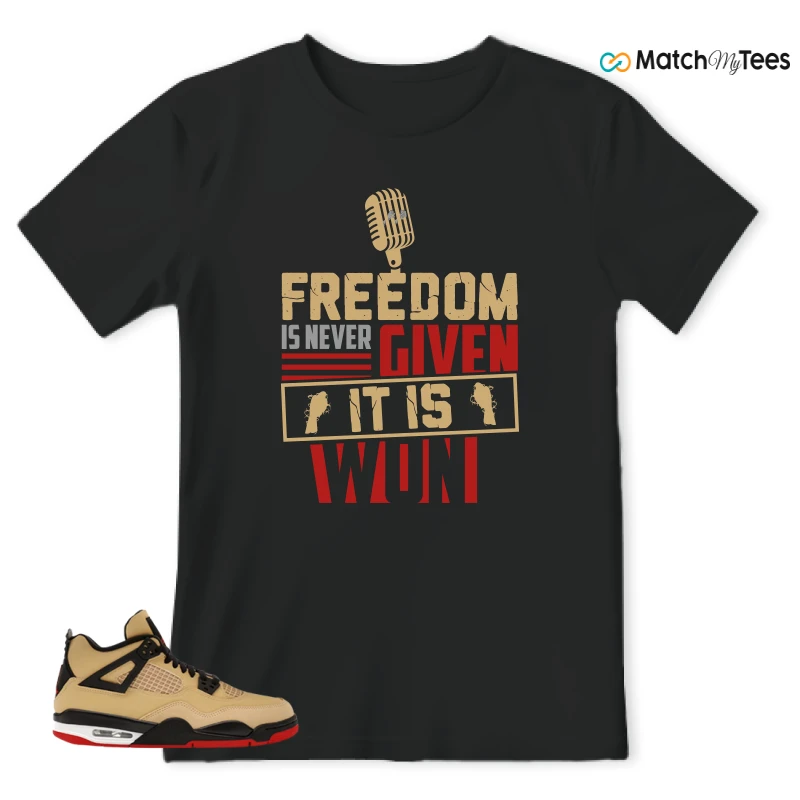 NIKE AIR JORDAN 4 RETRO GS PIZZA SNEAKER Matching Tees t-shirt
