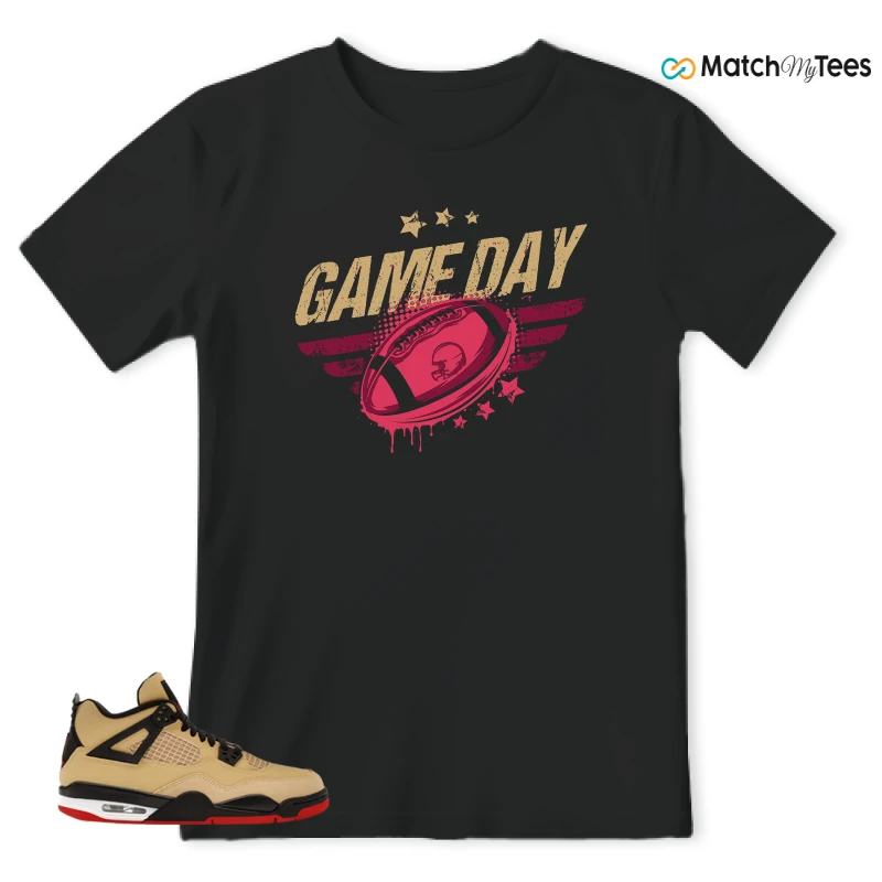 NIKE AIR JORDAN 4 RETRO GS PIZZA SNEAKER Matching Tees t-shirt