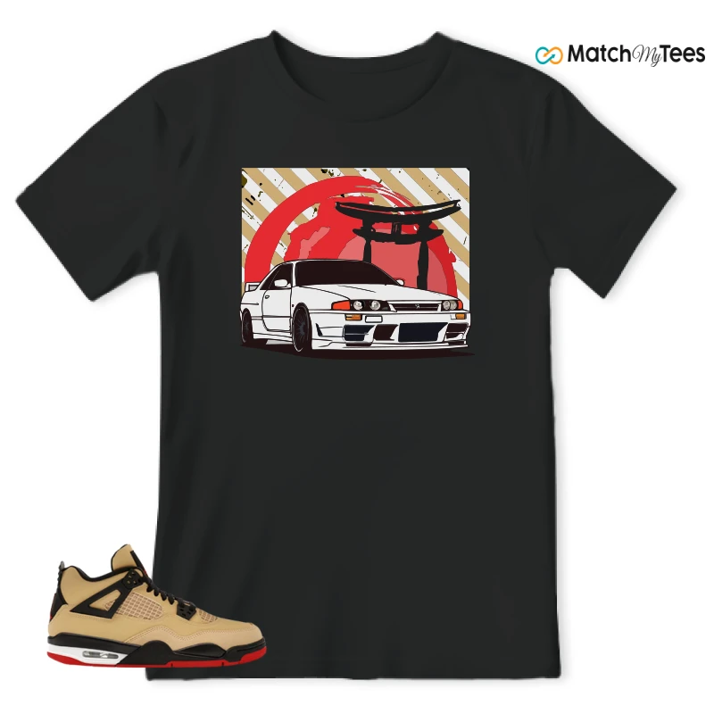 NIKE AIR JORDAN 4 RETRO GS PIZZA SNEAKER Matching Tees t-shirt