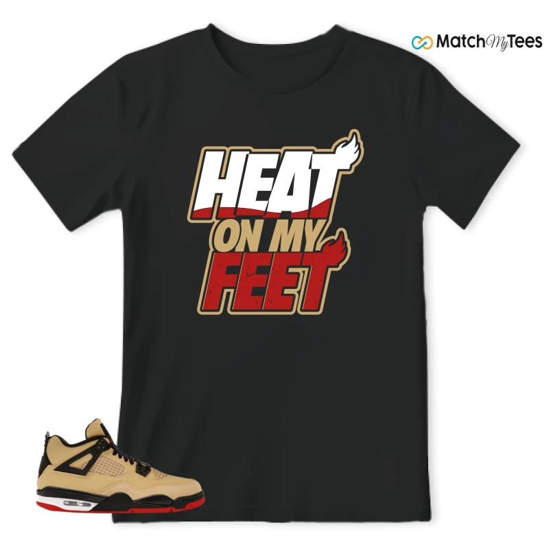 NIKE AIR JORDAN 4 RETRO GS PIZZA SNEAKER Matching Tees t-shirt