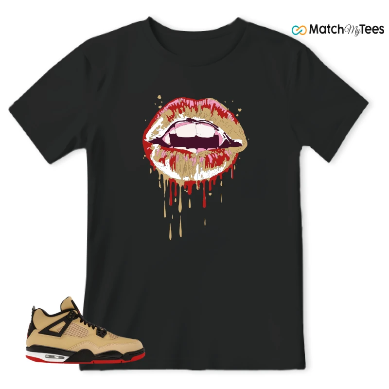 NIKE AIR JORDAN 4 RETRO GS PIZZA SNEAKER Matching Tees t-shirt