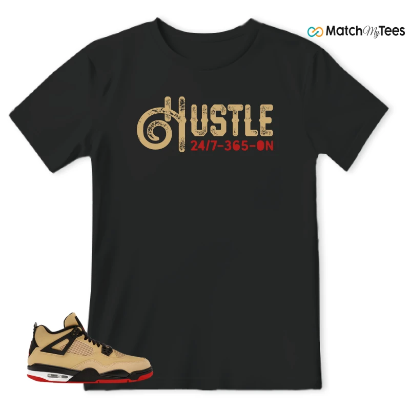 NIKE AIR JORDAN 4 RETRO GS PIZZA SNEAKER Matching Tees t-shirt