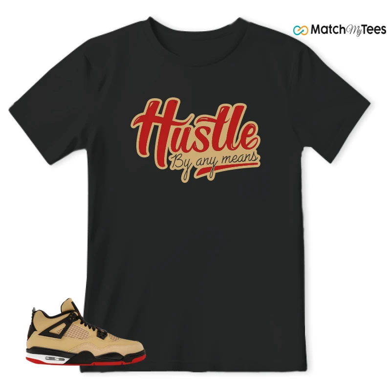 NIKE AIR JORDAN 4 RETRO GS PIZZA SNEAKER Matching Tees t-shirt