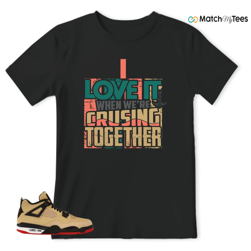 NIKE AIR JORDAN 4 RETRO GS PIZZA SNEAKER Matching Tees t-shirt