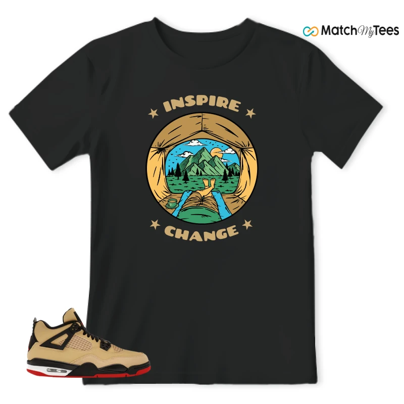 NIKE AIR JORDAN 4 RETRO GS PIZZA SNEAKER Matching Tees t-shirt