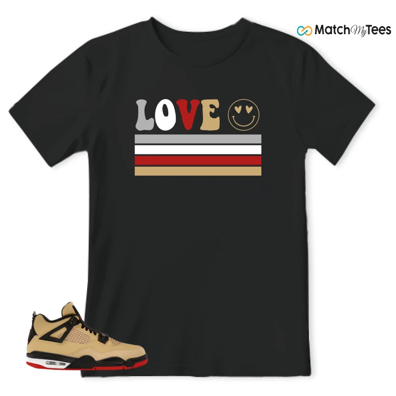 NIKE AIR JORDAN 4 RETRO GS PIZZA SNEAKER Matching Tees t-shirt