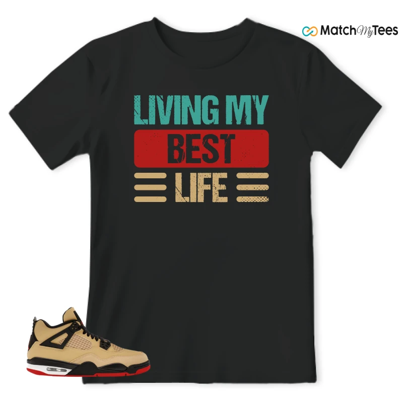 NIKE AIR JORDAN 4 RETRO GS PIZZA SNEAKER Matching Tees t-shirt