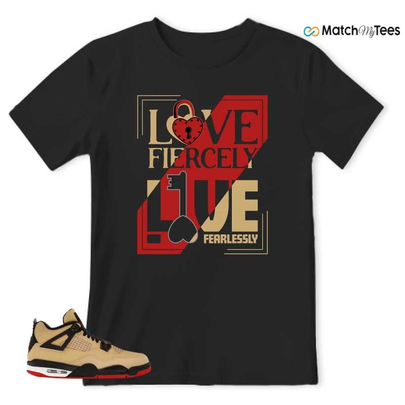 NIKE AIR JORDAN 4 RETRO GS PIZZA SNEAKER Matching Tees t-shirt