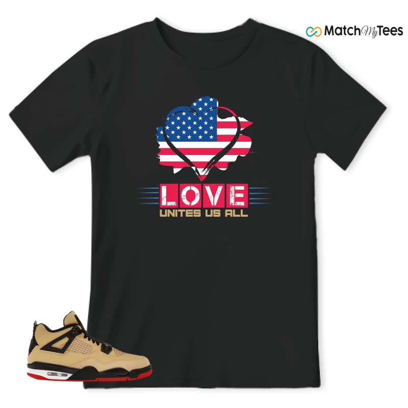 NIKE AIR JORDAN 4 RETRO GS PIZZA SNEAKER Matching Tees t-shirt