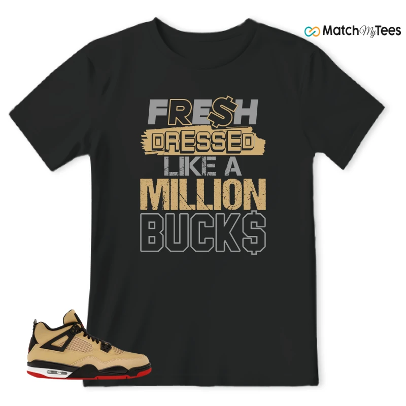 NIKE AIR JORDAN 4 RETRO GS PIZZA SNEAKER Matching Tees t-shirt