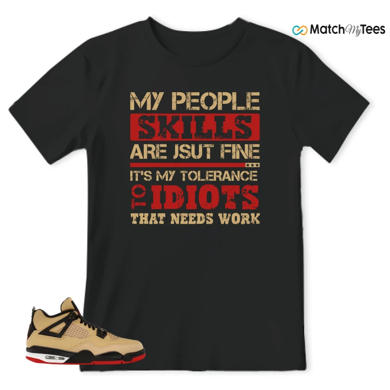 NIKE AIR JORDAN 4 RETRO GS PIZZA SNEAKER Matching Tees t-shirt