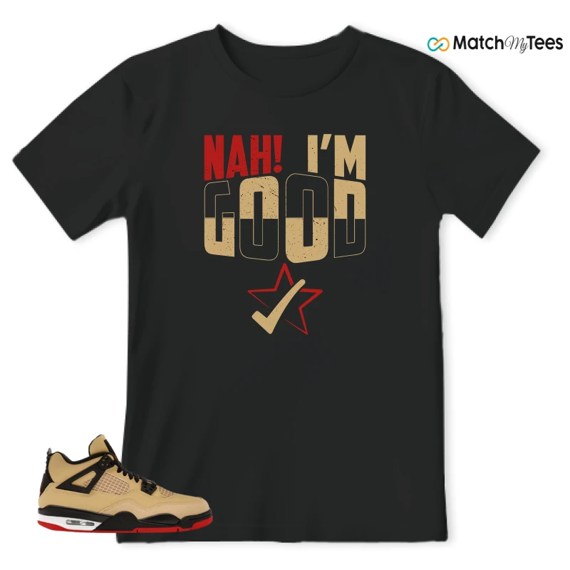 NIKE AIR JORDAN 4 RETRO GS PIZZA SNEAKER Matching Tees t-shirt