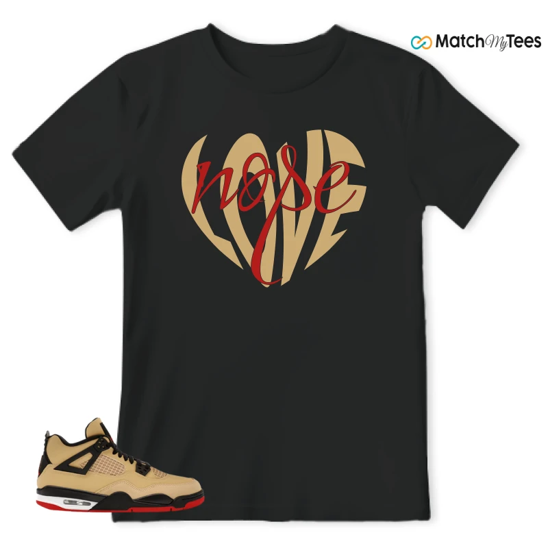 NIKE AIR JORDAN 4 RETRO GS PIZZA SNEAKER Matching Tees t-shirt