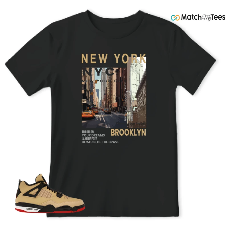 NIKE AIR JORDAN 4 RETRO GS PIZZA SNEAKER Matching Tees t-shirt