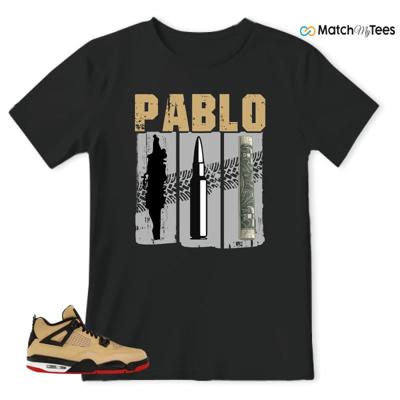 NIKE AIR JORDAN 4 RETRO GS PIZZA SNEAKER Matching Tees t-shirt