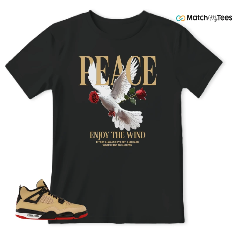 NIKE AIR JORDAN 4 RETRO GS PIZZA SNEAKER Matching Tees t-shirt