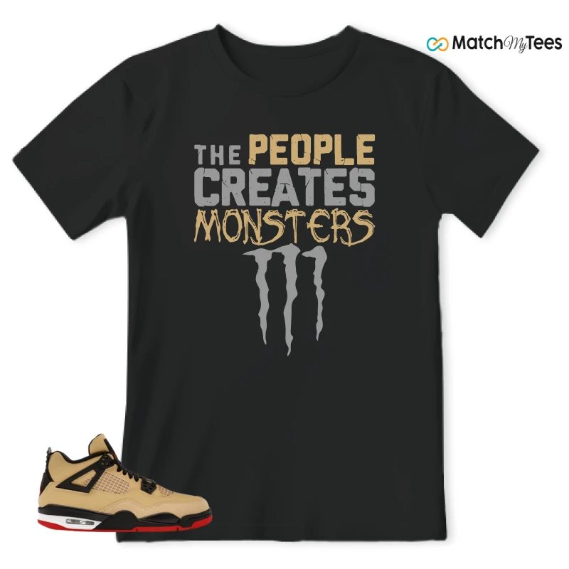 NIKE AIR JORDAN 4 RETRO GS PIZZA SNEAKER Matching Tees t-shirt
