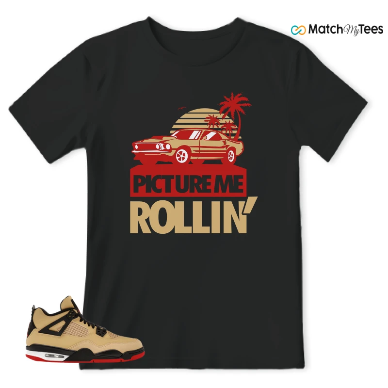 NIKE AIR JORDAN 4 RETRO GS PIZZA SNEAKER Matching Tees t-shirt