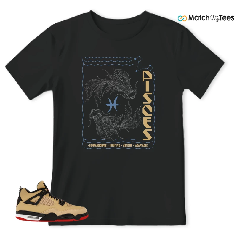 NIKE AIR JORDAN 4 RETRO GS PIZZA SNEAKER Matching Tees t-shirt