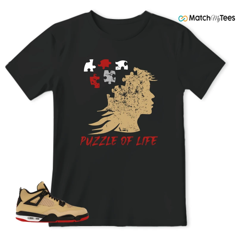 NIKE AIR JORDAN 4 RETRO GS PIZZA SNEAKER Matching Tees t-shirt
