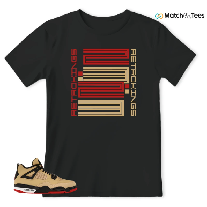 NIKE AIR JORDAN 4 RETRO GS PIZZA SNEAKER Matching Tees t-shirt