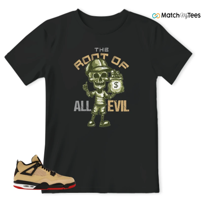 NIKE AIR JORDAN 4 RETRO GS PIZZA SNEAKER Matching Tees t-shirt