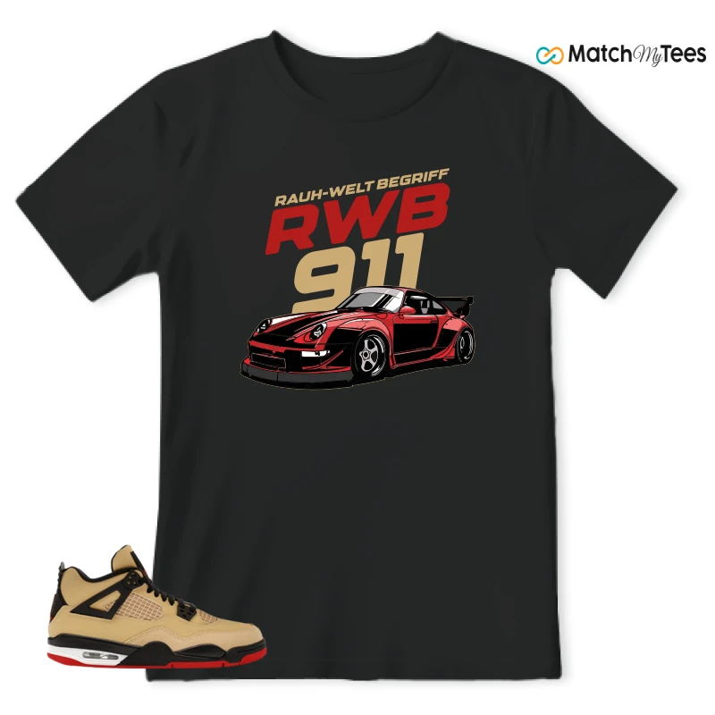 NIKE AIR JORDAN 4 RETRO GS PIZZA SNEAKER Matching Tees t-shirt