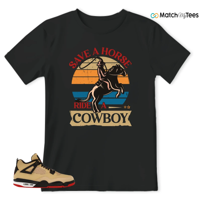 NIKE AIR JORDAN 4 RETRO GS PIZZA SNEAKER Matching Tees t-shirt