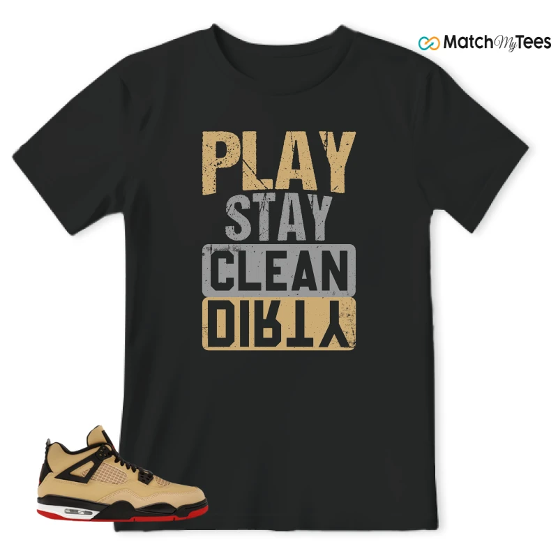 NIKE AIR JORDAN 4 RETRO GS PIZZA SNEAKER Matching Tees t-shirt