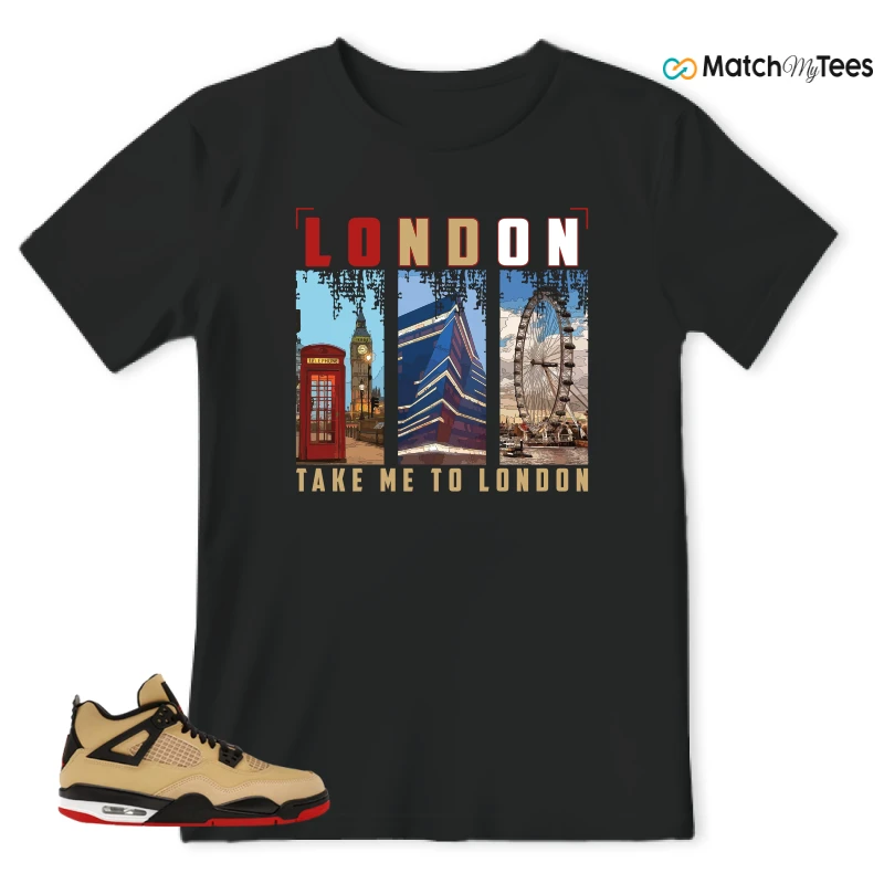 NIKE AIR JORDAN 4 RETRO GS PIZZA SNEAKER Matching Tees t-shirt