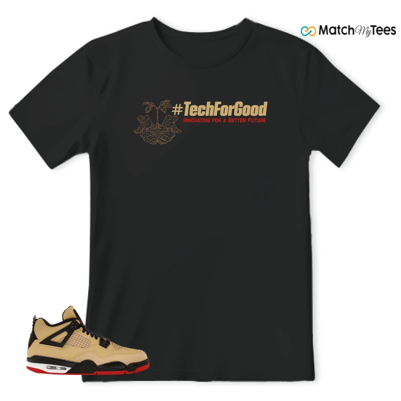NIKE AIR JORDAN 4 RETRO GS PIZZA SNEAKER Matching Tees t-shirt
