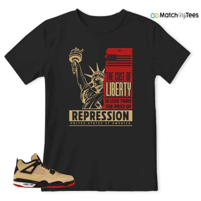 NIKE AIR JORDAN 4 RETRO GS PIZZA SNEAKER Matching Tees t-shirt