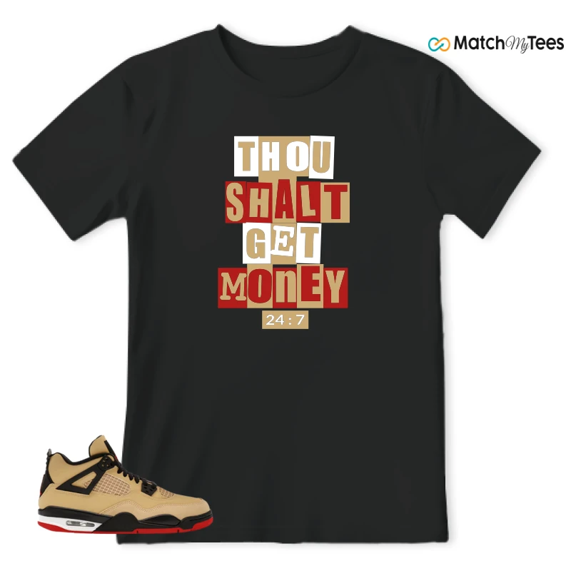 NIKE AIR JORDAN 4 RETRO GS PIZZA SNEAKER Matching Tees t-shirt