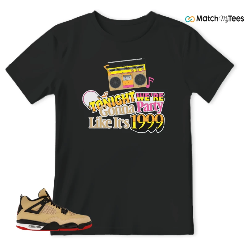 NIKE AIR JORDAN 4 RETRO GS PIZZA SNEAKER Matching Tees t-shirt