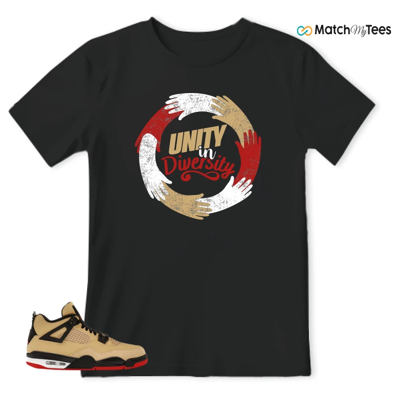 NIKE AIR JORDAN 4 RETRO GS PIZZA SNEAKER Matching Tees t-shirt