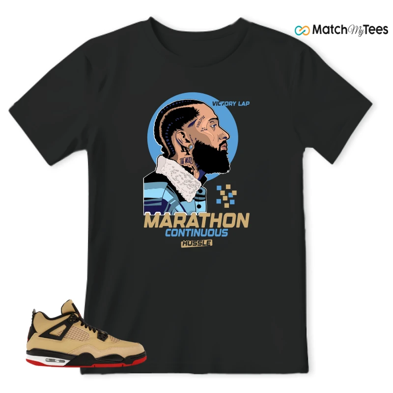 NIKE AIR JORDAN 4 RETRO GS PIZZA SNEAKER Matching Tees t-shirt